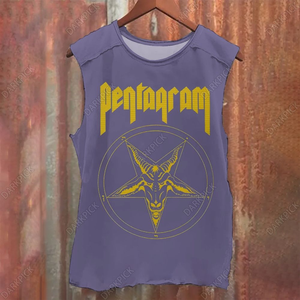 Pentagram Band Vintage Washed Tank Top