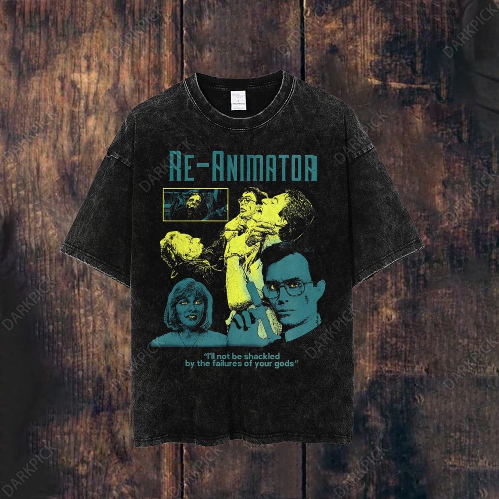 Re-Animator Horror Movie Washed T-shirt