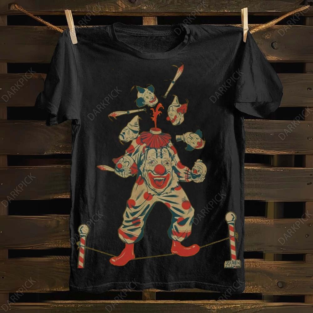 Halloween Clown Art Illustration Print Unisex Classic T-shirt