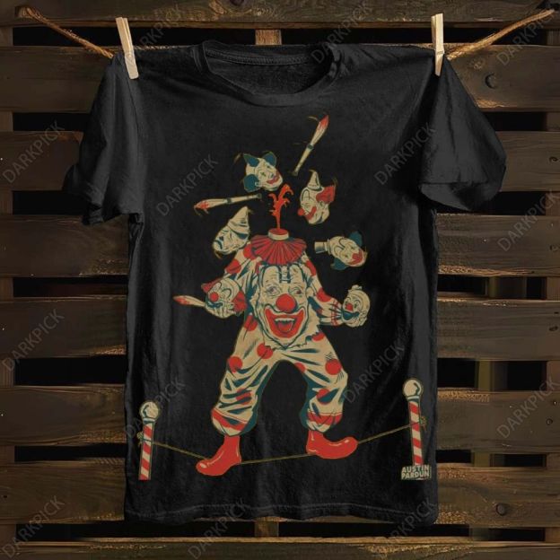 Halloween Clown Art Illustration Print Unisex Classic T-shirt