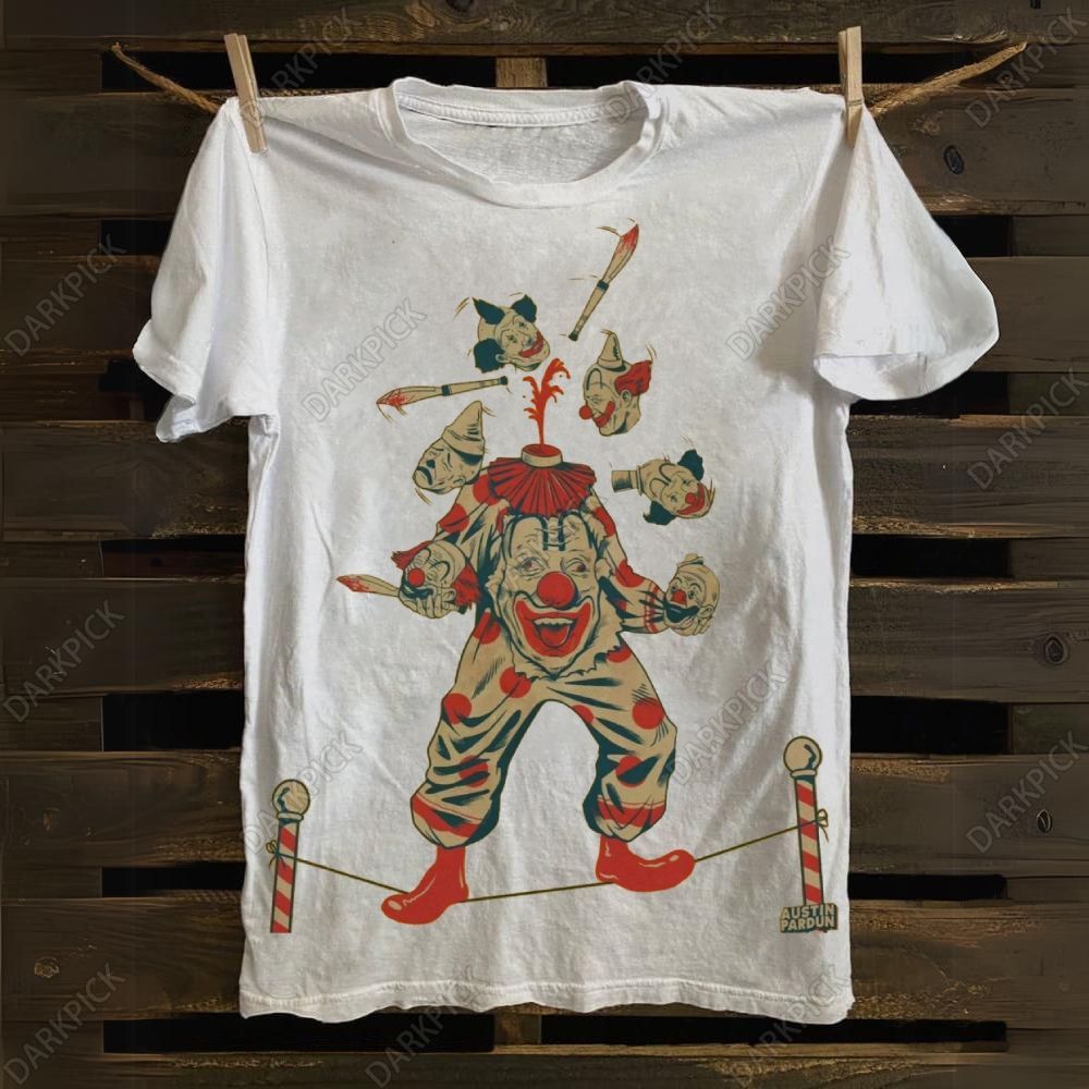 Halloween Clown Art Illustration Print Unisex Classic T-shirt