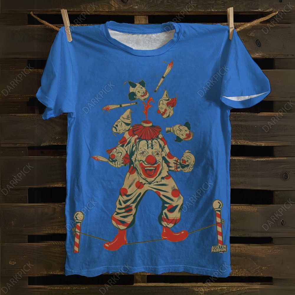 Halloween Clown Art Illustration Print Unisex Classic T-shirt