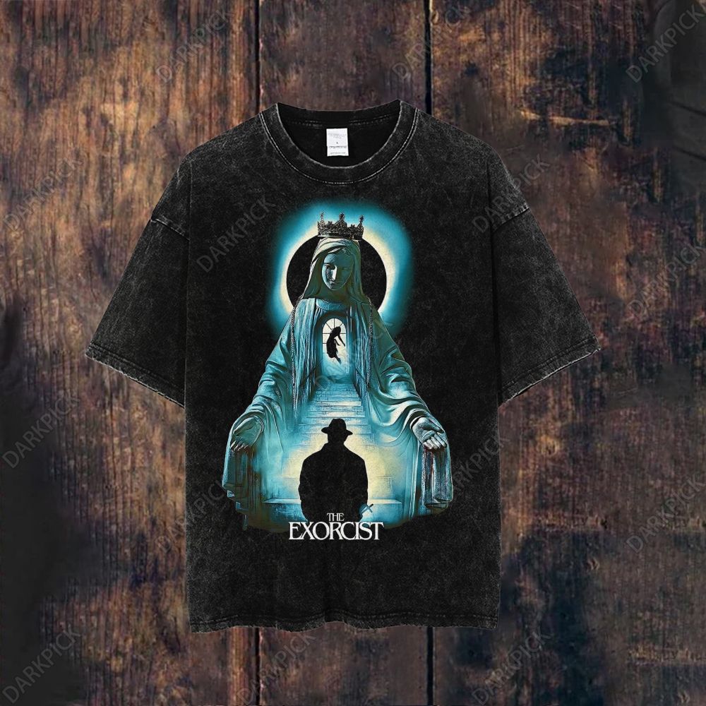 The Exorcist Horror Movie Washed T-shirt