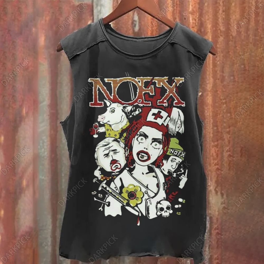 Nofx Band Vintage Washed Tank Top