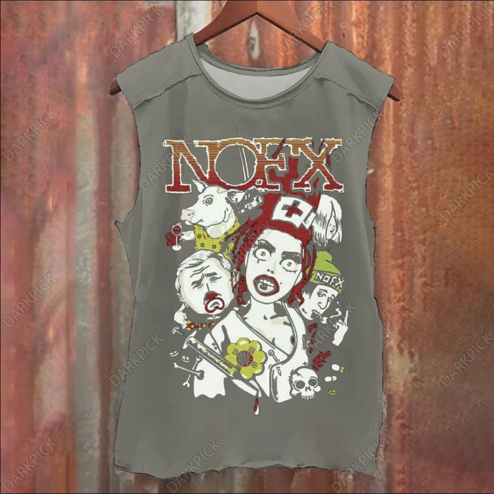 Nofx Band Vintage Washed Tank Top