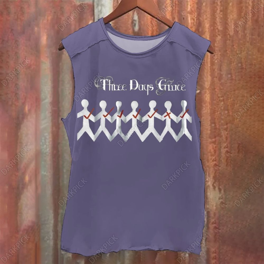Vintage Three Days Grace Band Washed Tank Top