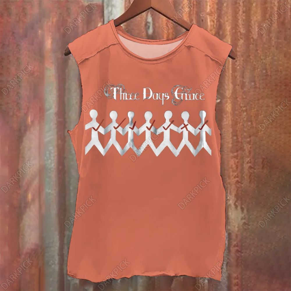 Vintage Three Days Grace Band Washed Tank Top