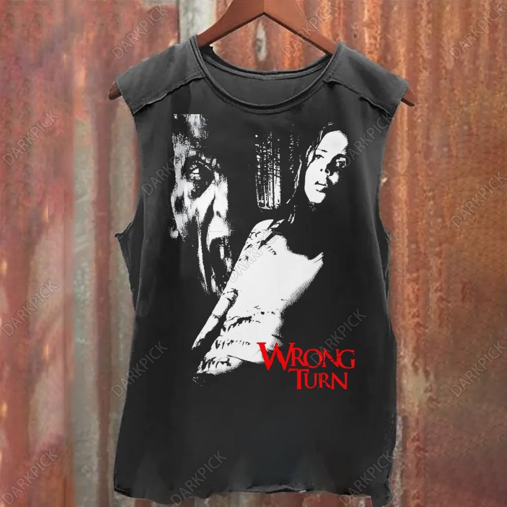 Wrong Turn Horror Movi Vintage Washed Tank Top 