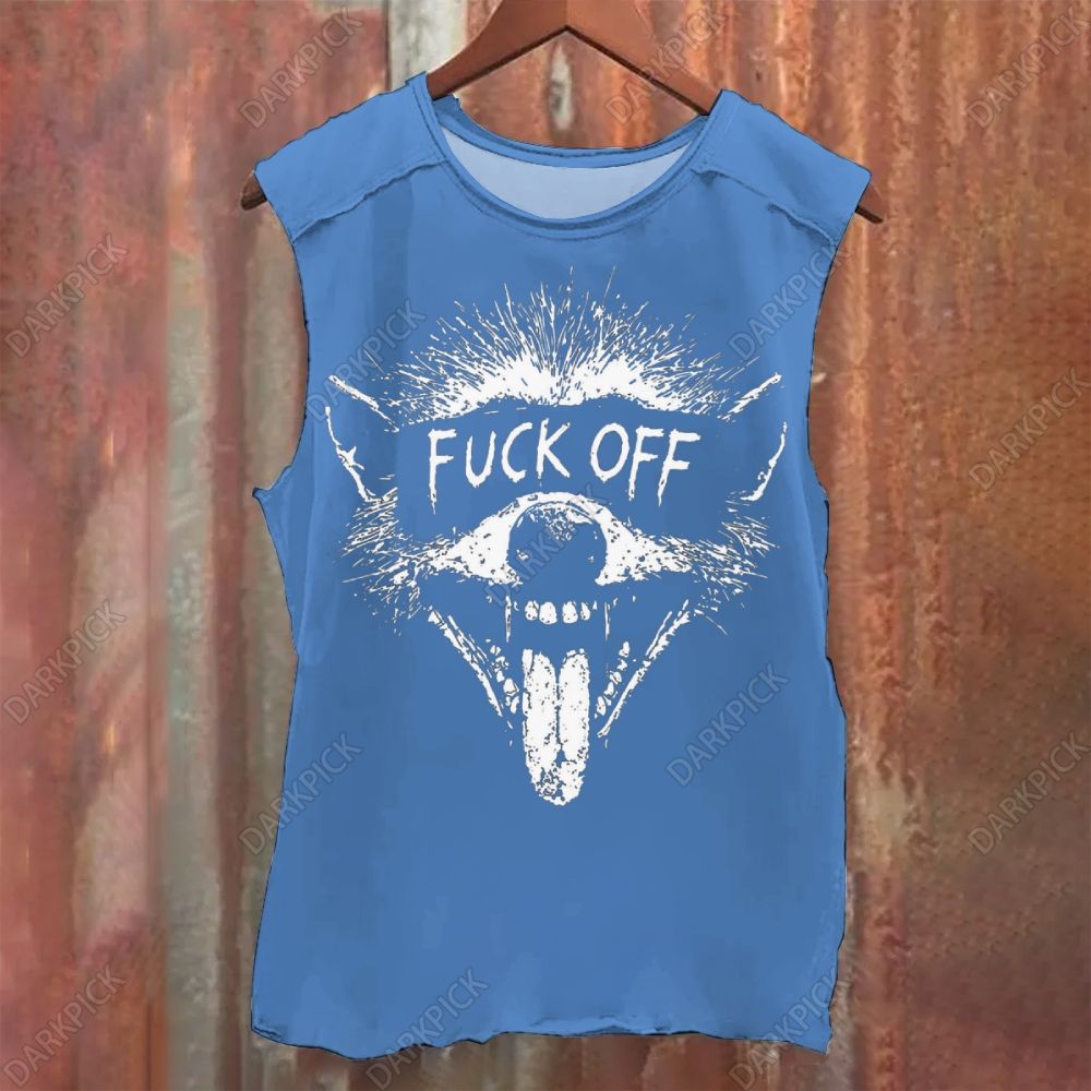 Fuck Off Vintage Washed Tank Top