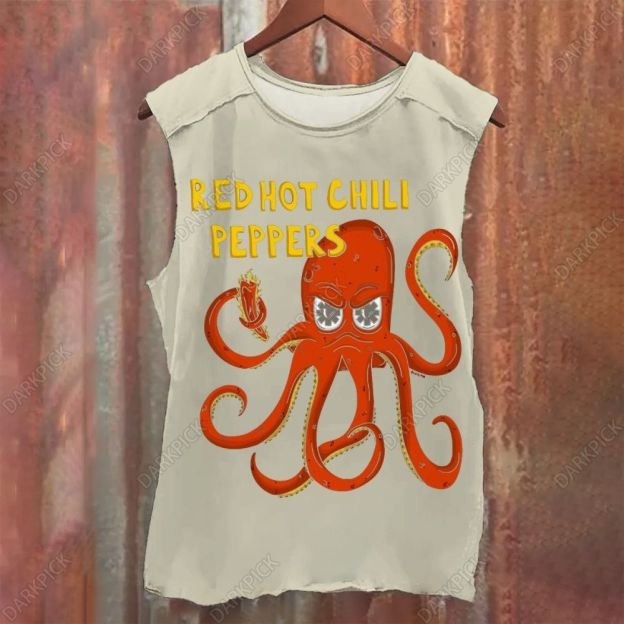 Vintage Red Hot Chili Peppers Rock Band Washed Tank Top