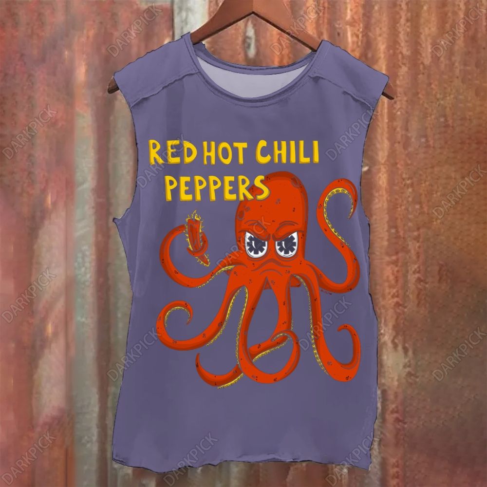 Vintage Red Hot Chili Peppers Rock Band Washed Tank Top