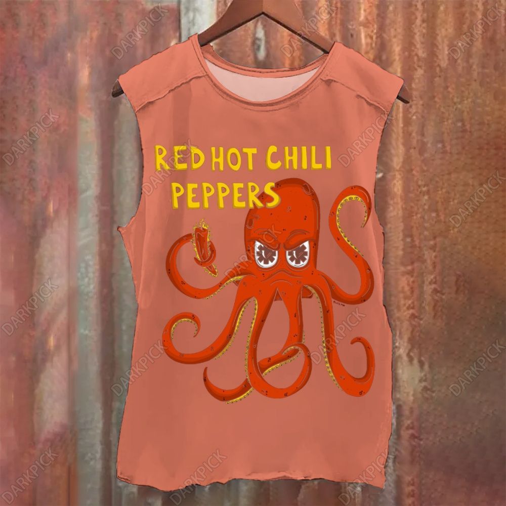 Vintage Red Hot Chili Peppers Rock Band Washed Tank Top