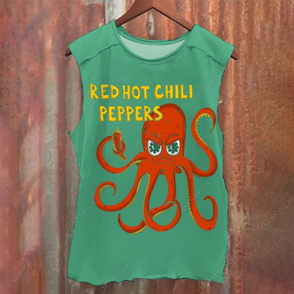 Vintage Red Hot Chili Peppers Rock Band Washed Tank Top