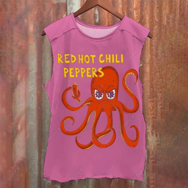 Vintage Red Hot Chili Peppers Rock Band Washed Tank Top