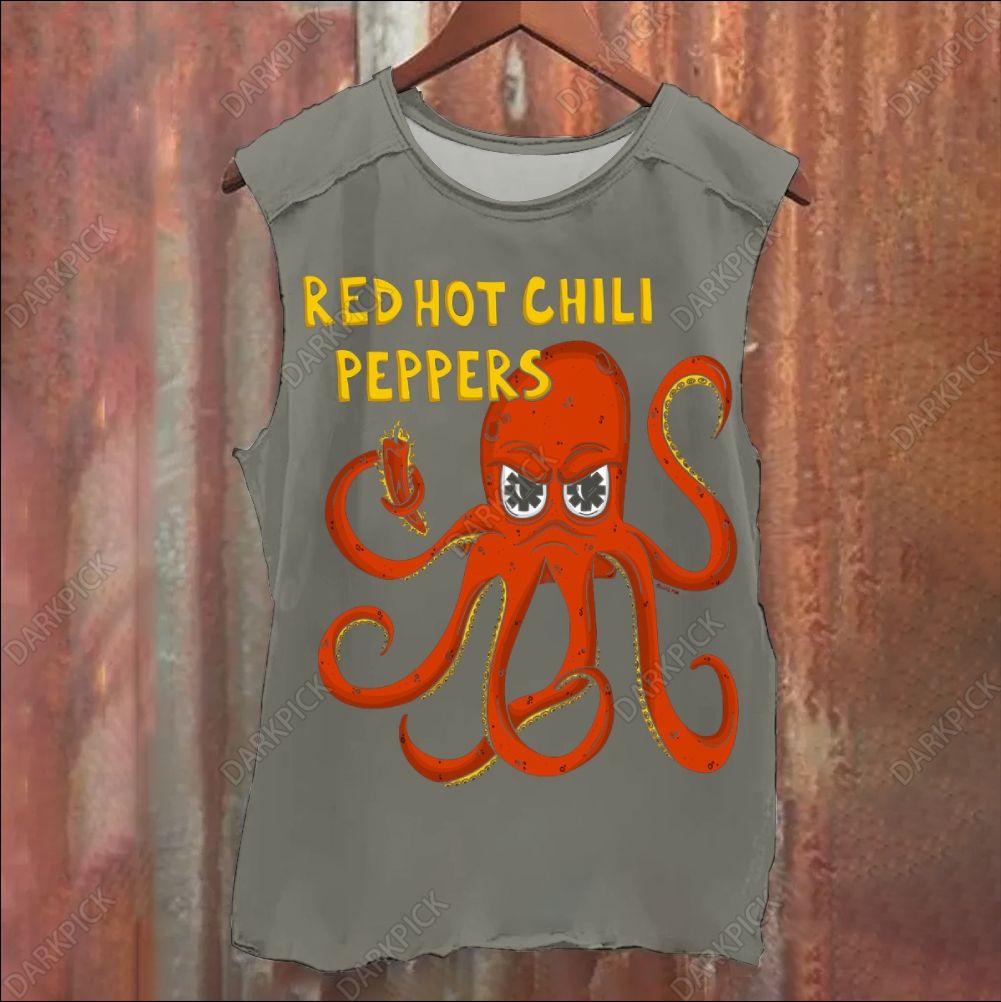 Vintage Red Hot Chili Peppers Rock Band Washed Tank Top