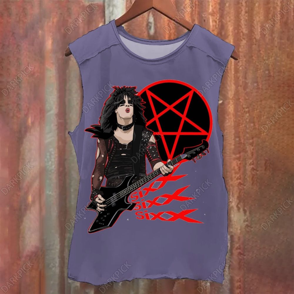 Motley Crue Rock Band Vintage Washed Tank Top