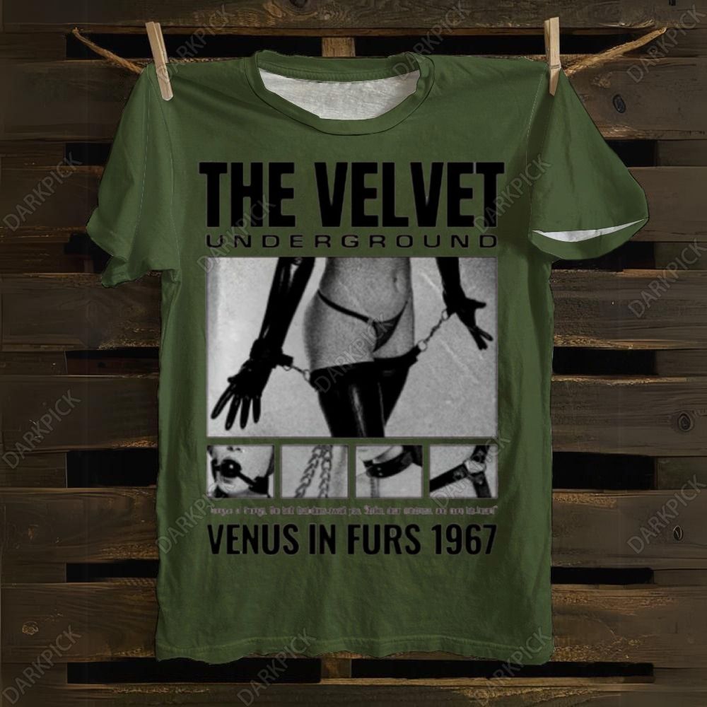 Velvet Underground - Venus Fanart Print 100% Cotton Casual T-shirt