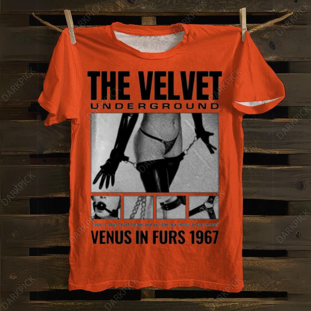 Velvet Underground - Venus Fanart Print 100% Cotton Casual T-shirt