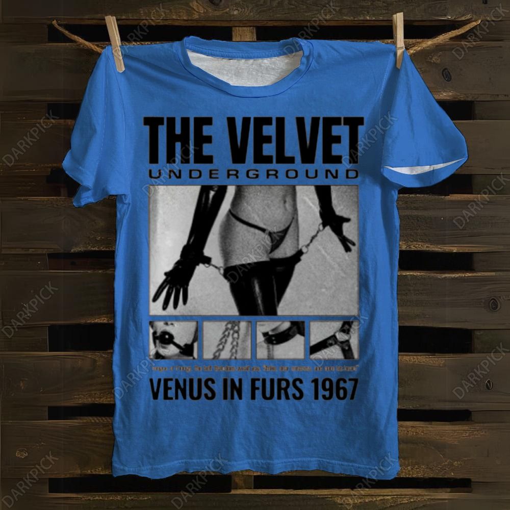 Velvet Underground - Venus Fanart Print 100% Cotton Casual T-shirt