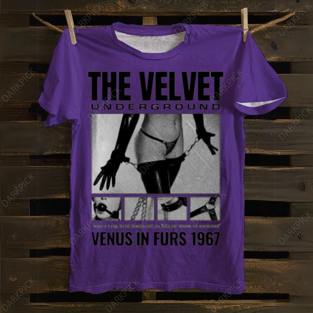 Velvet Underground - Venus Fanart Print 100% Cotton Casual T-shirt