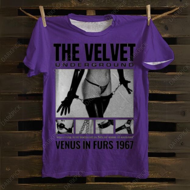 Velvet Underground - Venus Fanart Print 100% Cotton Casual T-shirt