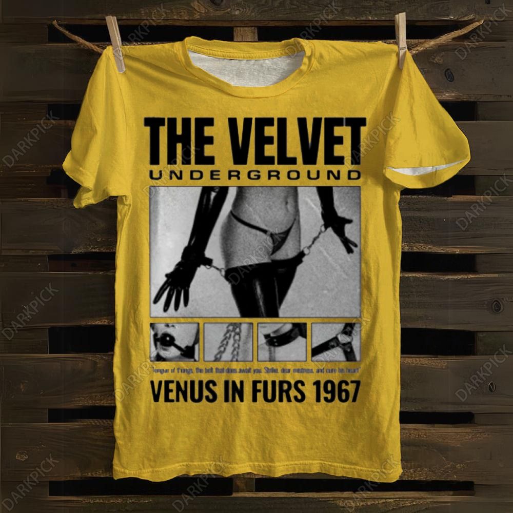 Velvet Underground - Venus Fanart Print 100% Cotton Casual T-shirt