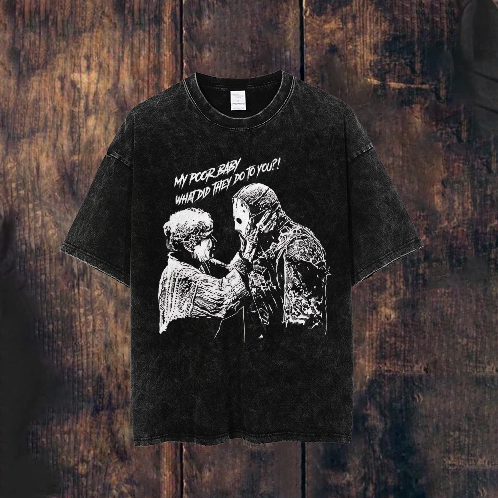 Michael Myers with MOM,Halloween movie Washed T-shirt