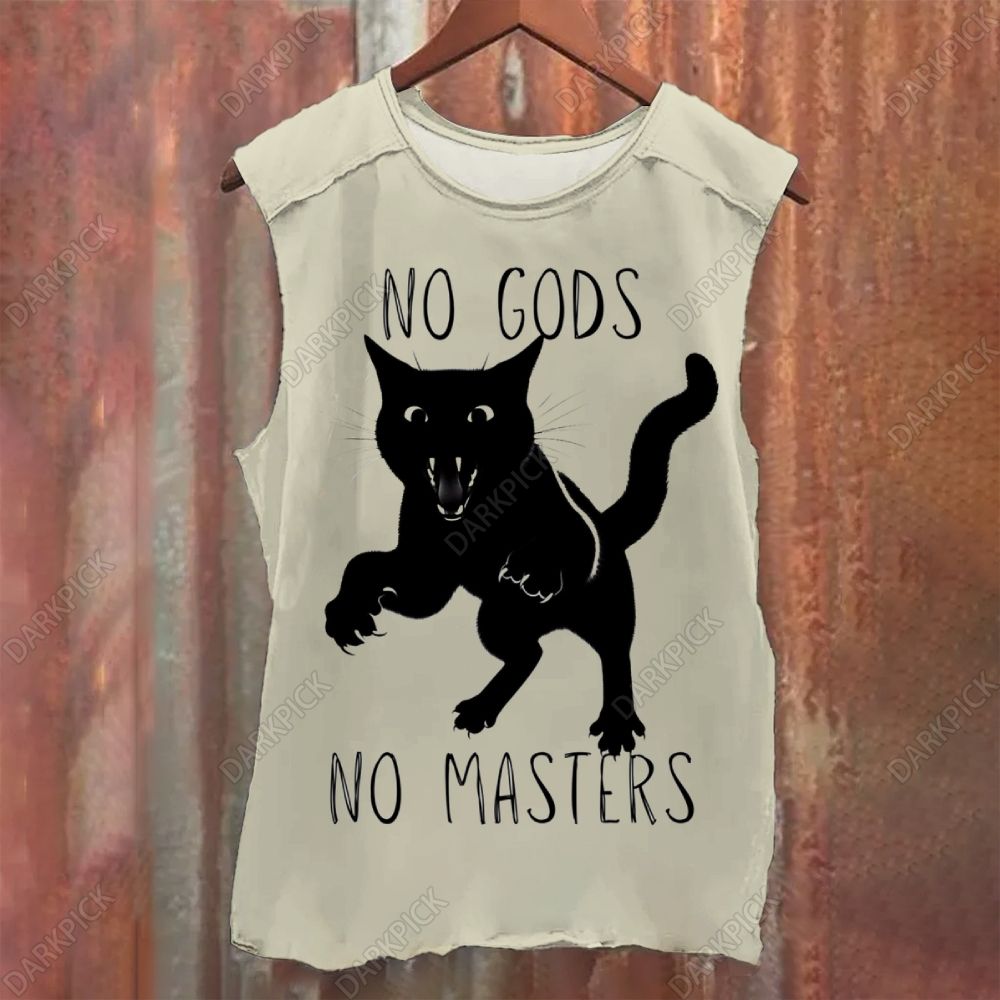 No Gods No Masters intage Vintage Washed Tank Top