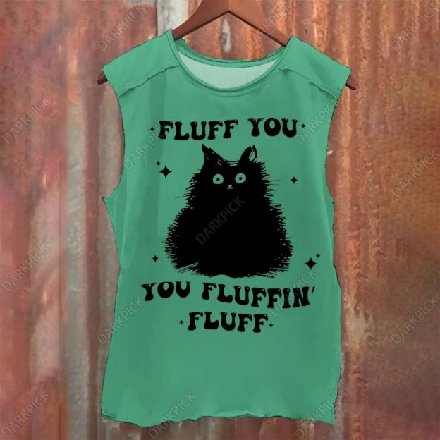 Fluff You You Fluffin' Fluff Vintage Washed Tank Top