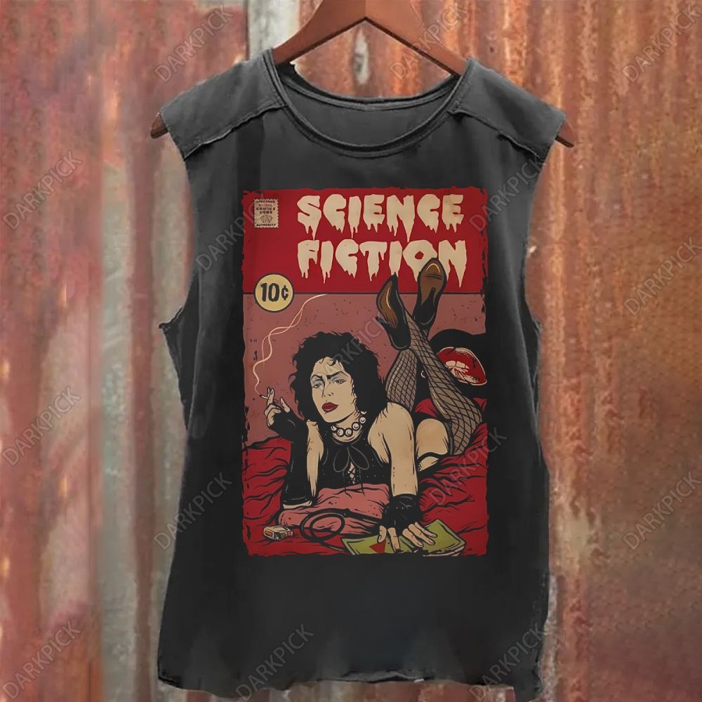 The Rocky Horror Picture Show Horror Movie Vintage Washed Tank Top