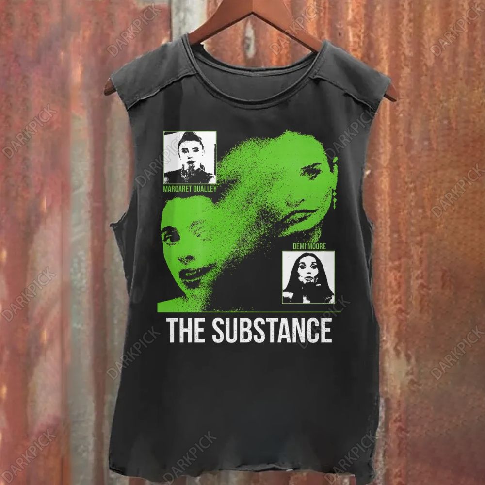 The Substance Horror Movie Vintage Washed Tank Top