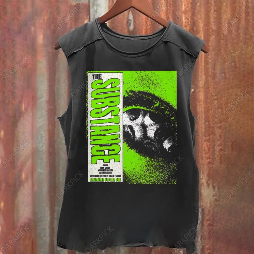 The Substance Horror Movie Vintage Washed Tank Top