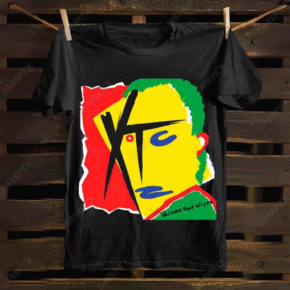 Cotton XTC Band Drums and Wires T-shirt