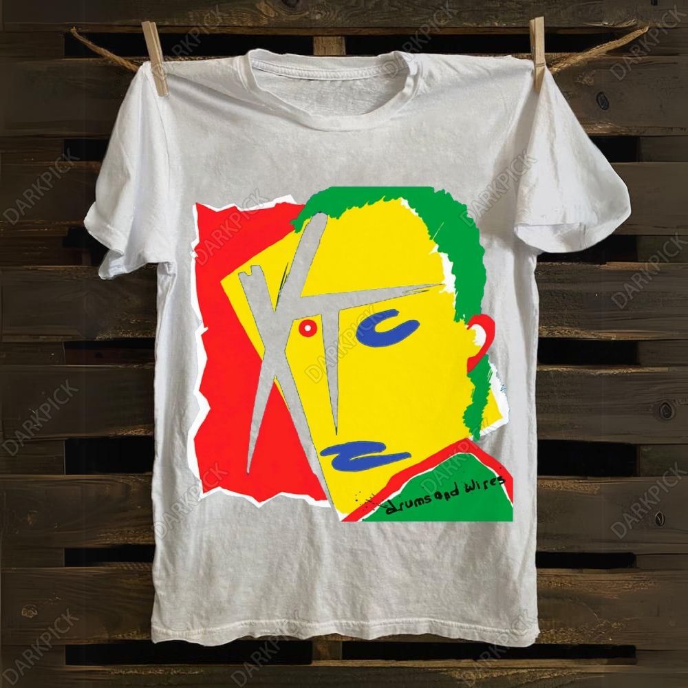 Cotton XTC Band Drums and Wires T-shirt