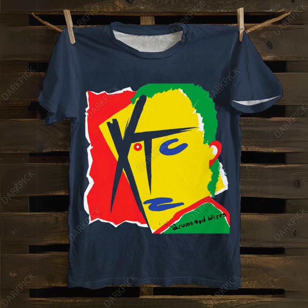 Cotton XTC Band Drums and Wires T-shirt