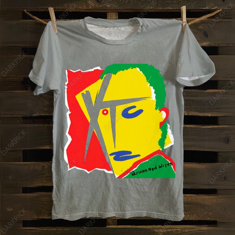 Cotton XTC Band Drums and Wires T-shirt