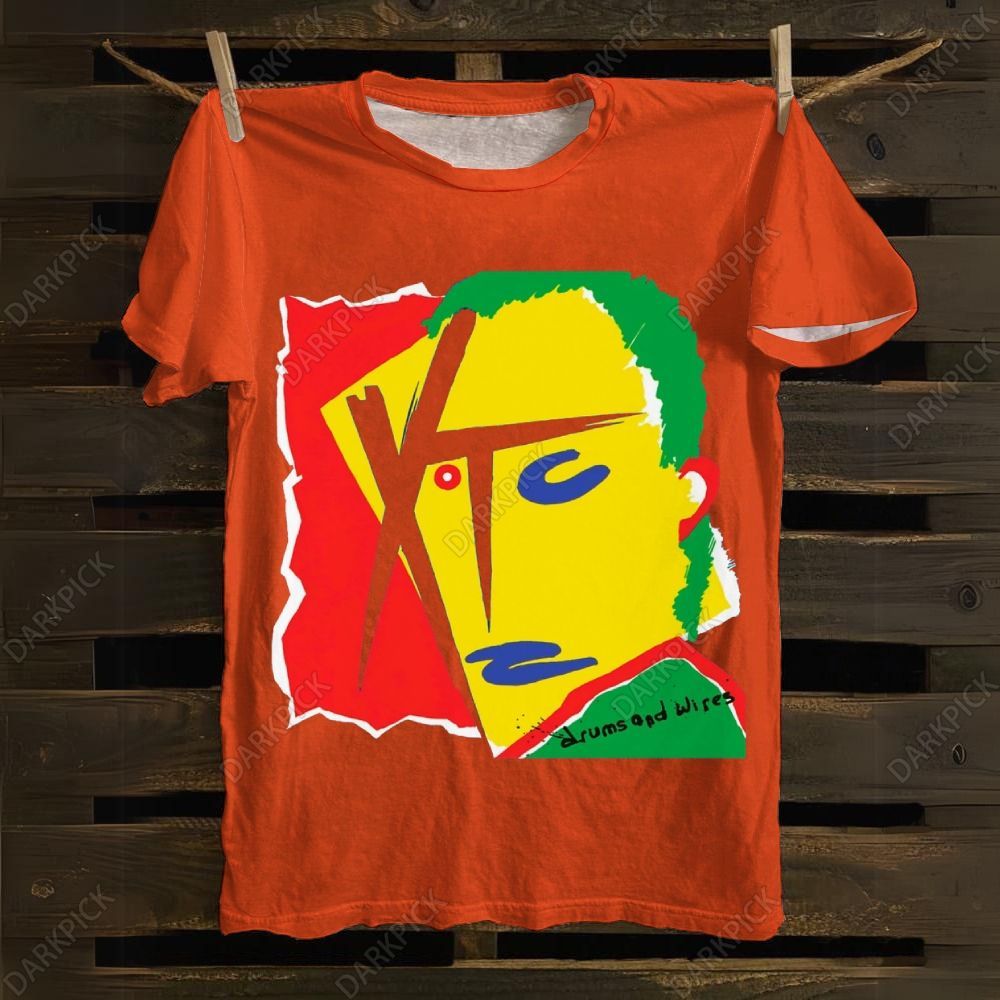 Cotton XTC Band Drums and Wires T-shirt
