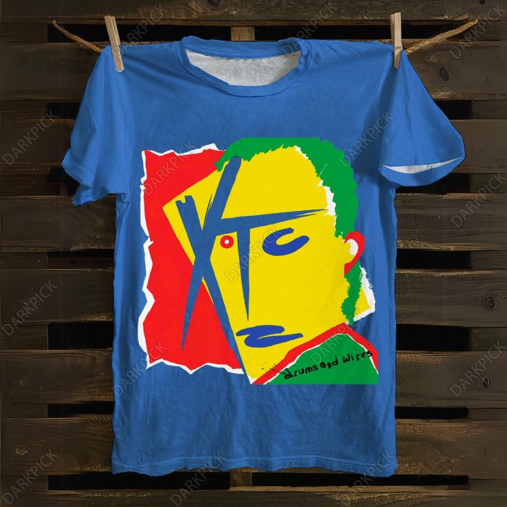 Cotton XTC Band Drums and Wires T-shirt