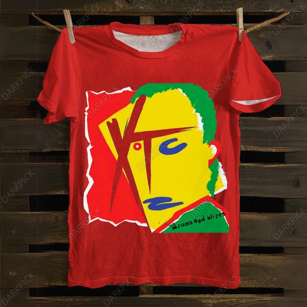 Cotton XTC Band Drums and Wires T-shirt
