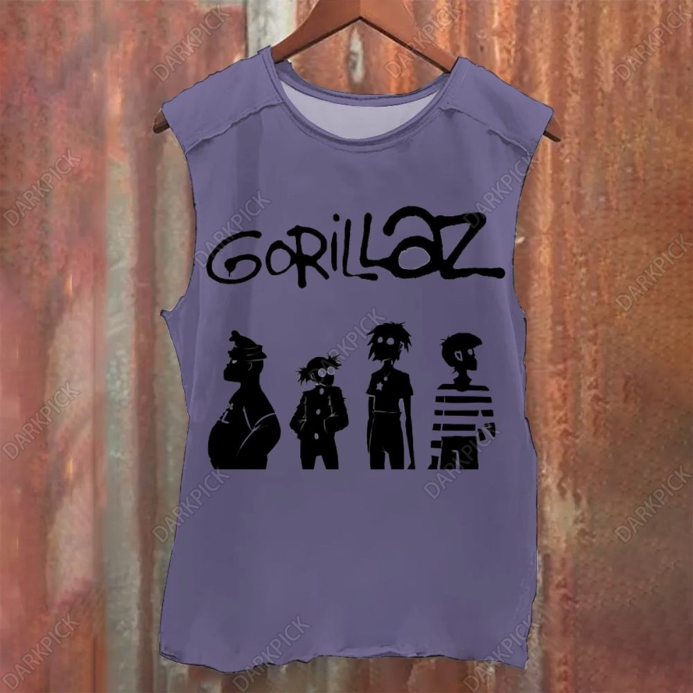 Vintage Washed Gorillaz Band Tank Top