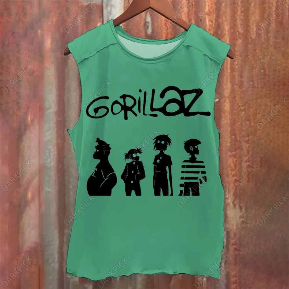 Vintage Washed Gorillaz Band Tank Top
