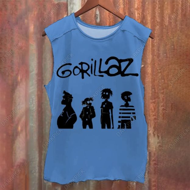 Vintage Washed Gorillaz Band Tank Top