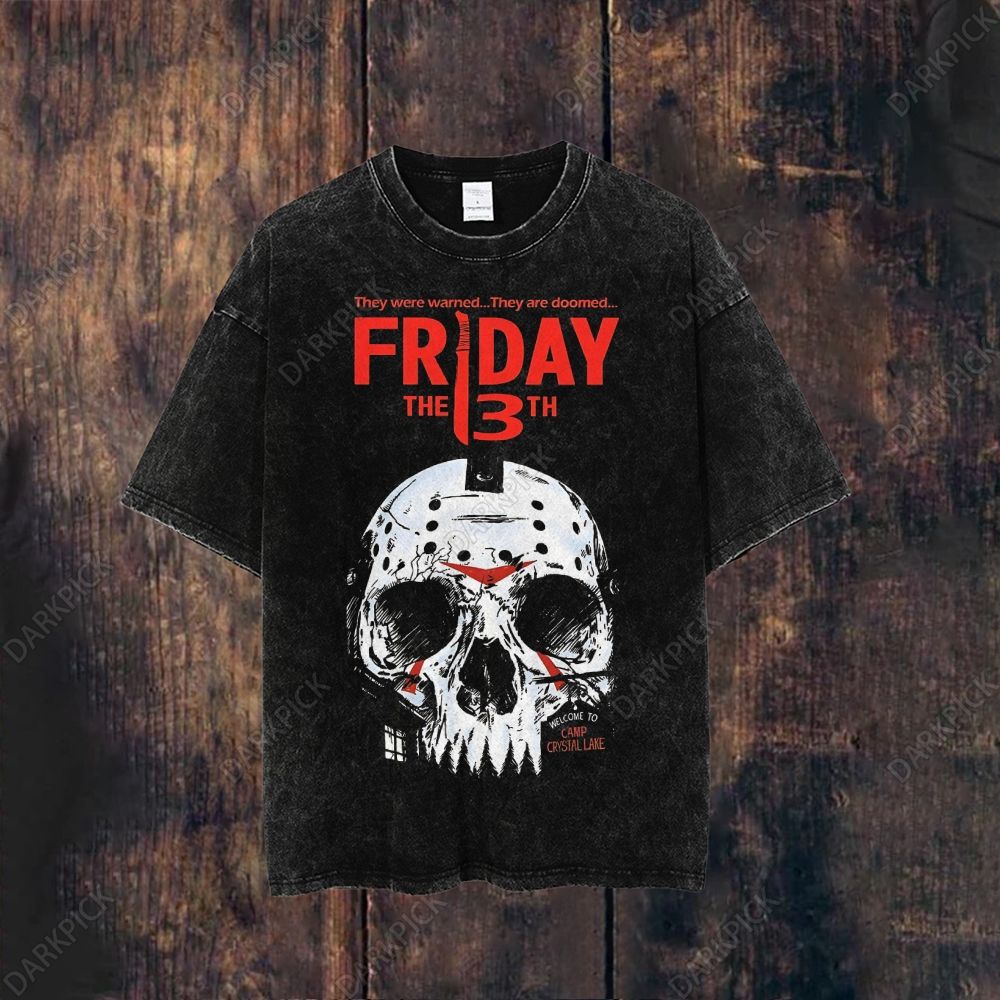 Friday The 13Th Washed T-shirt