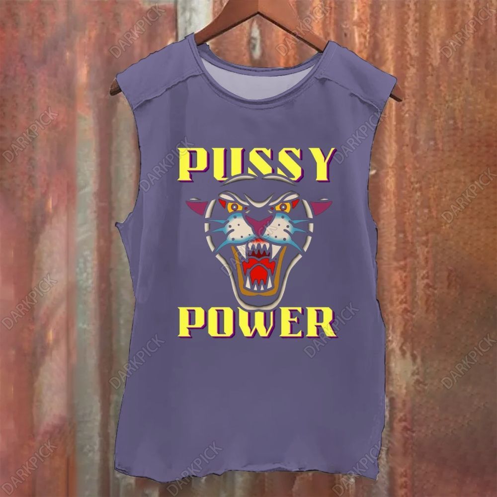 Pussy Power Song Washed Tank Top