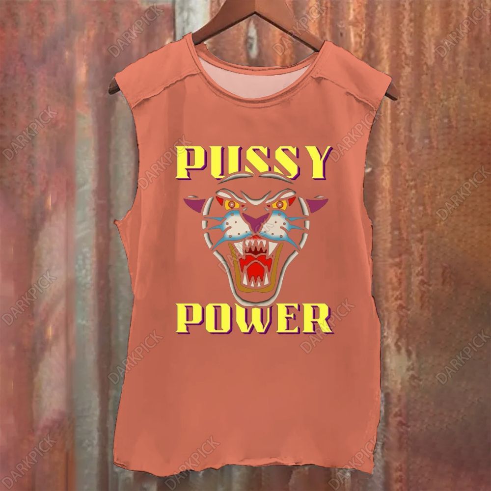Pussy Power Song Washed Tank Top