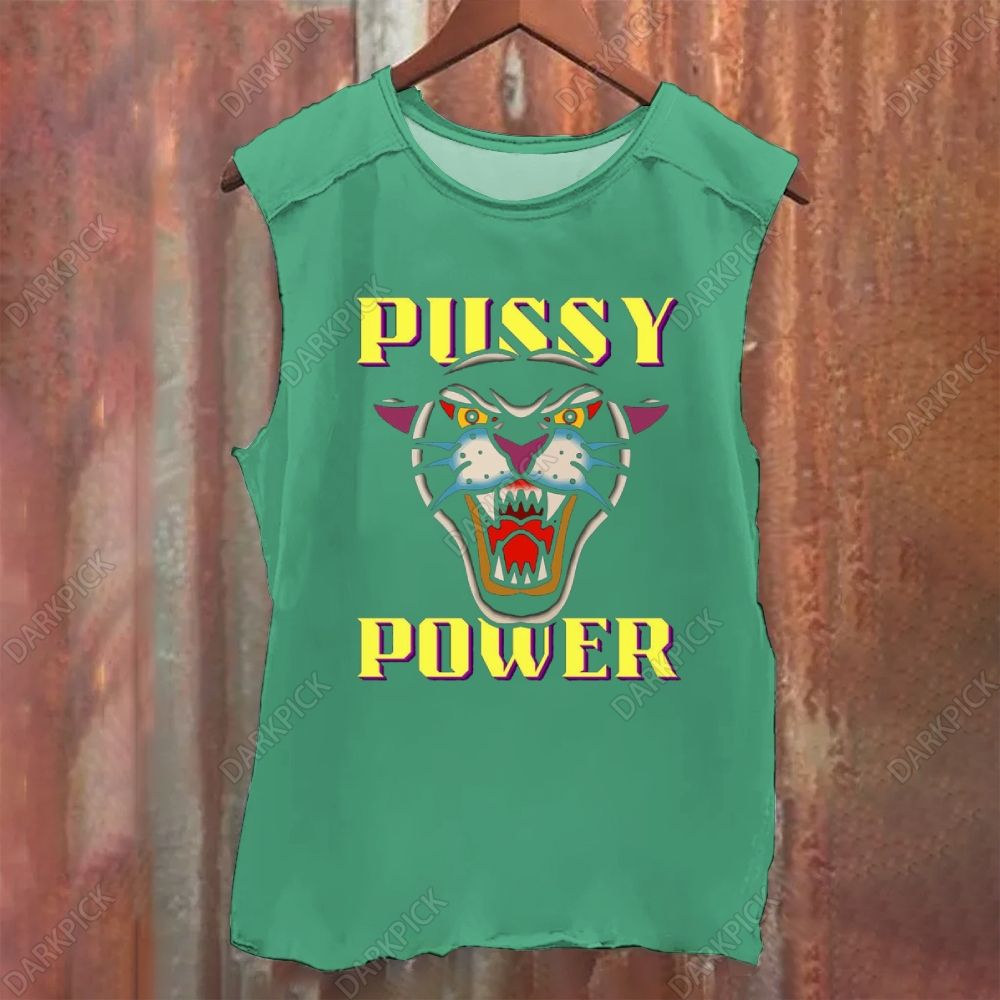 Pussy Power Song Washed Tank Top