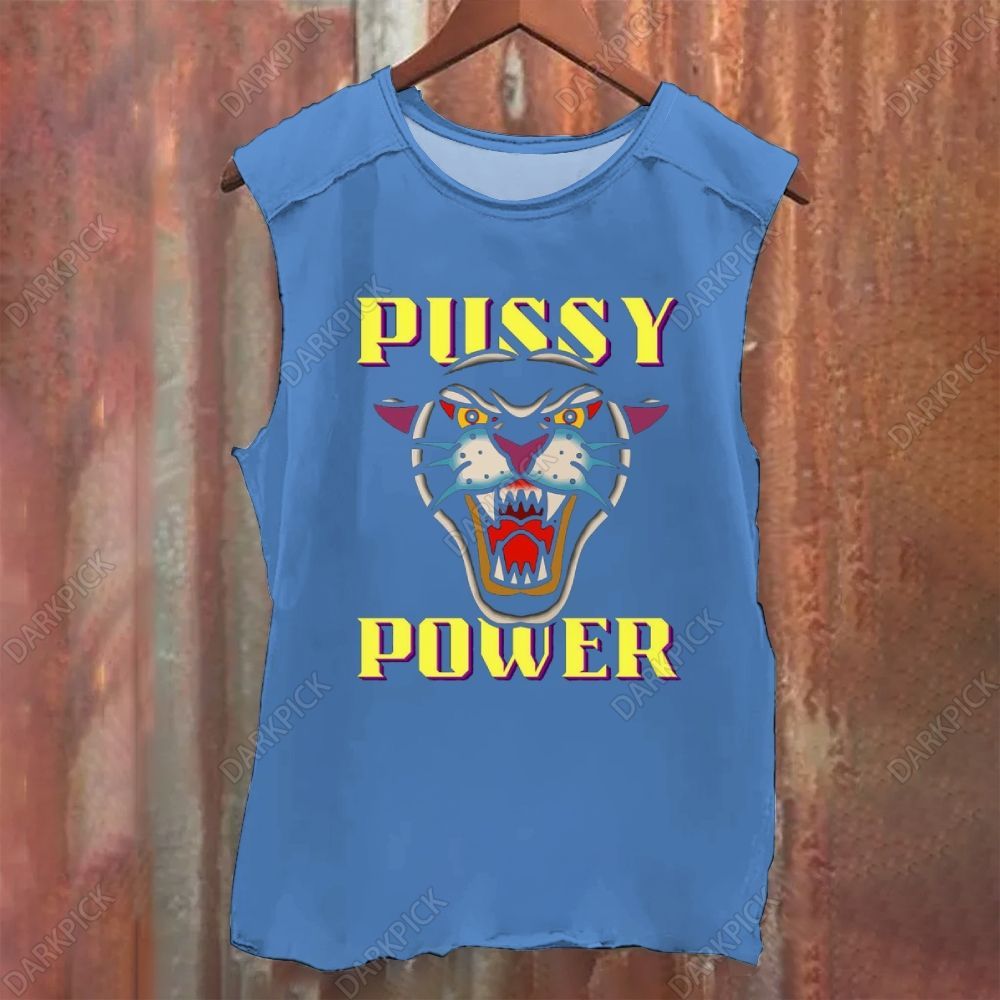 Pussy Power Song Washed Tank Top