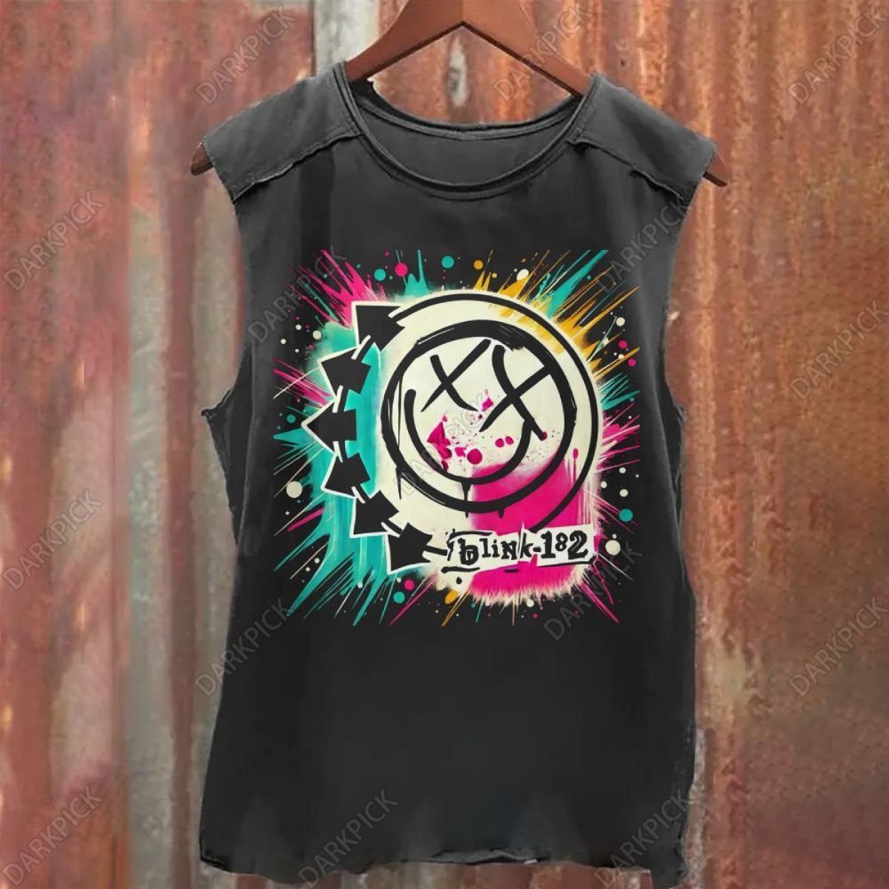 Blink 182 Band Vintage Washed Tank Top