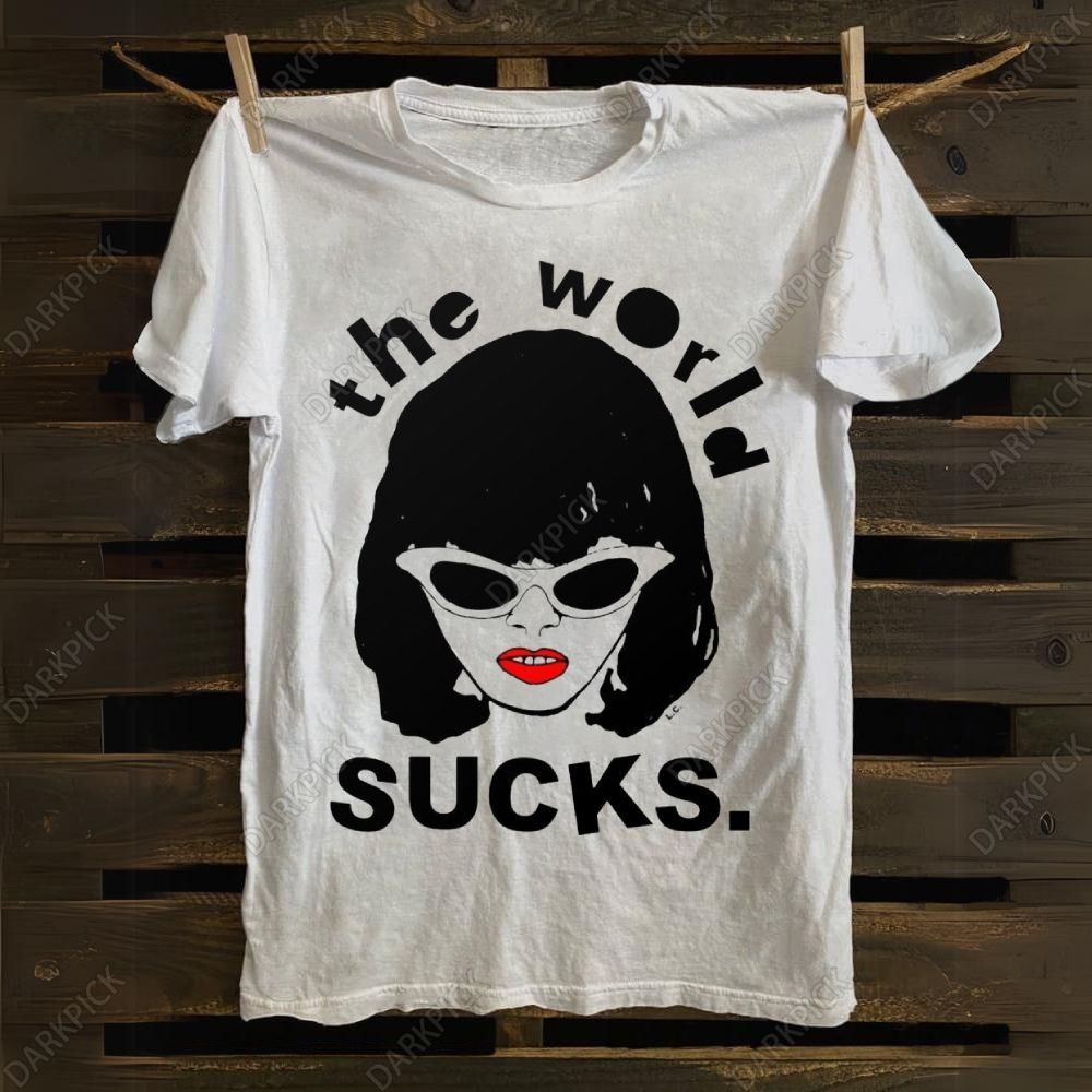 The World Sucks Illustration Cotton T-shirt