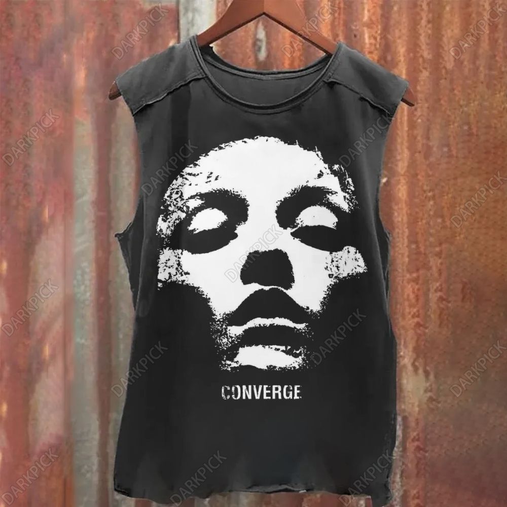 Vintage Washed Converge Band Tank Top